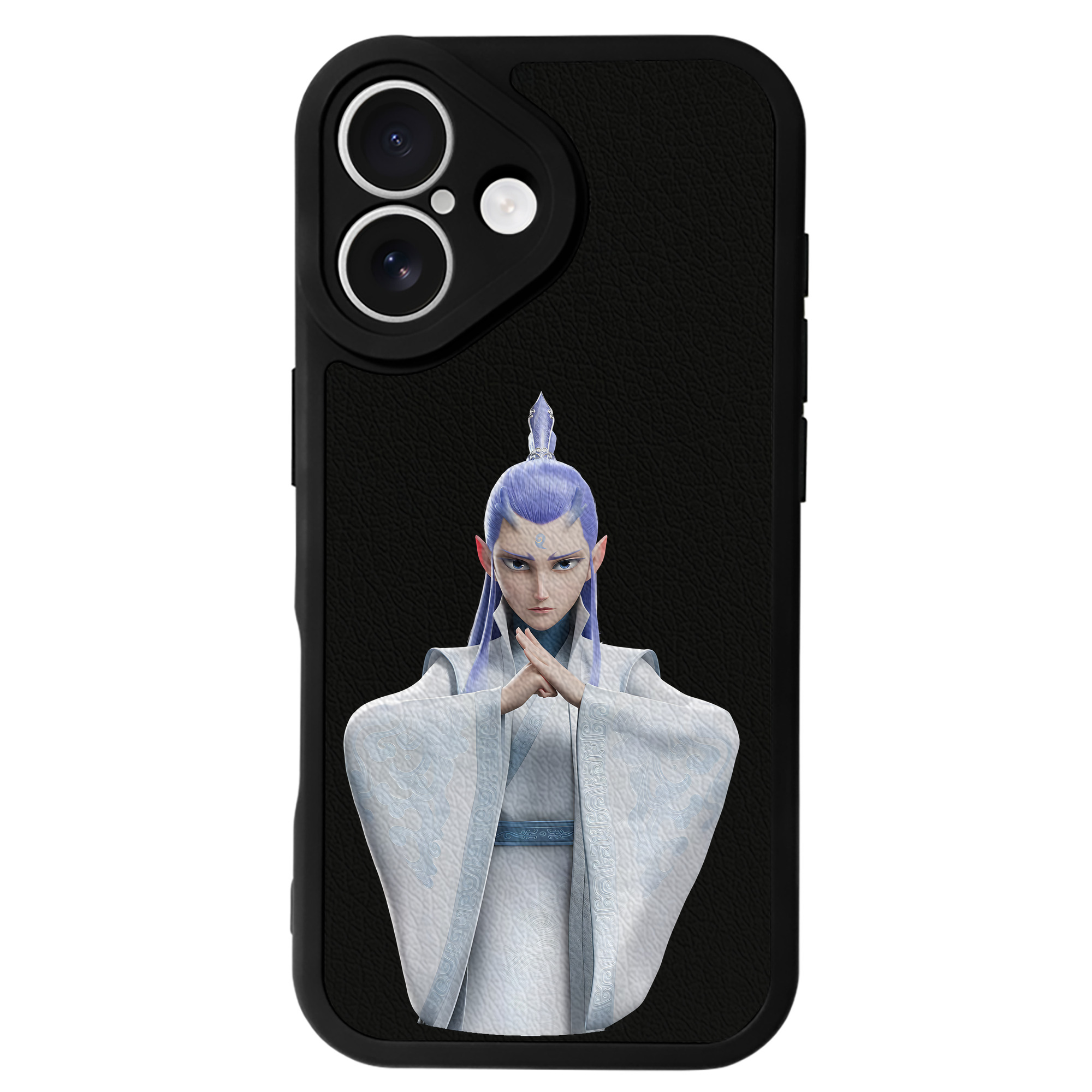 （画像用） Ne Zha 2 ナタ 魔童の大暴れ 【iPhone 16シリーズ対応】シリコンスマホケース（レザー調） 材質：シリコン